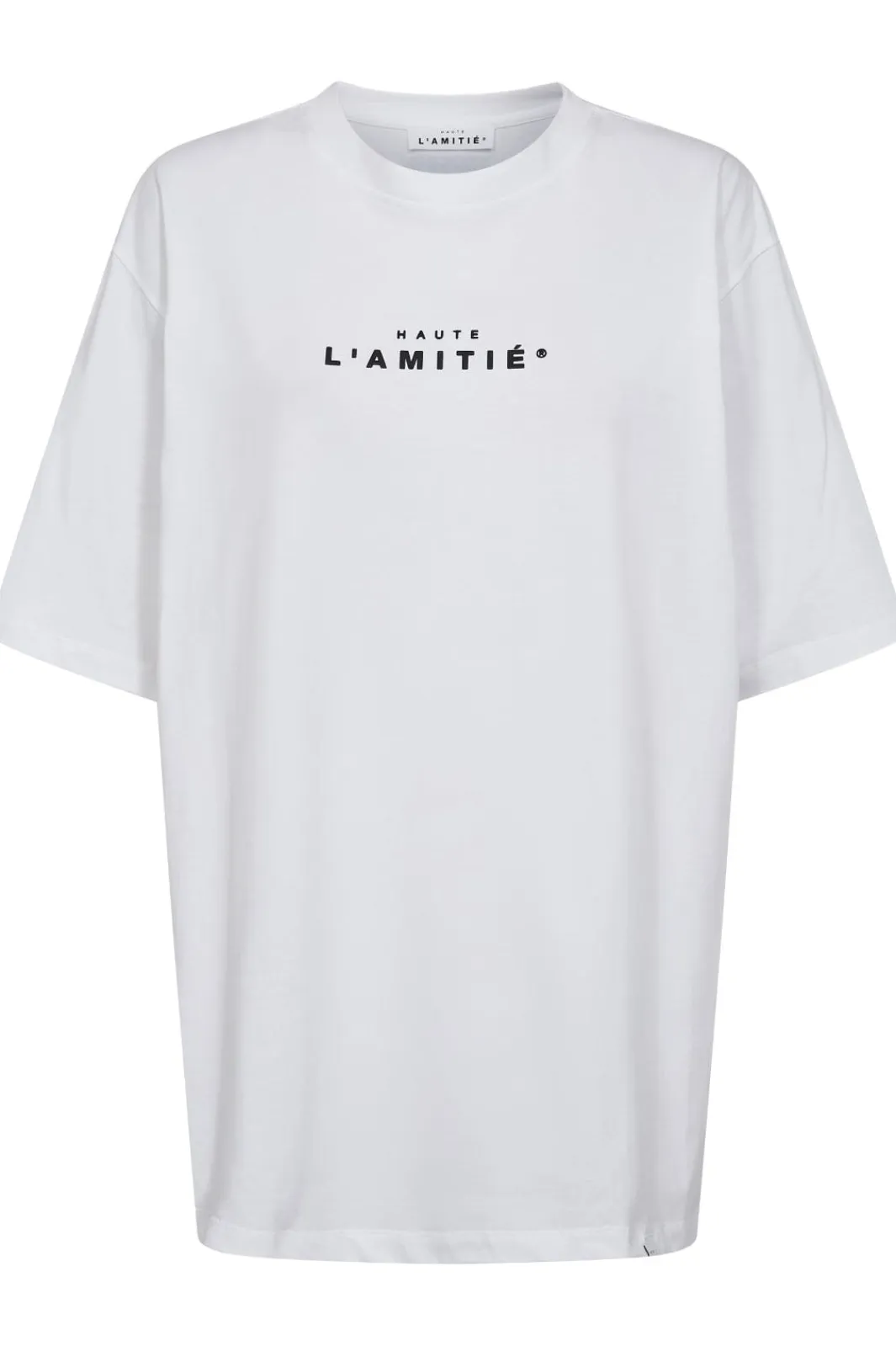 Sale Haute L'Amitié Crew Rub Print Tee HL10385 White