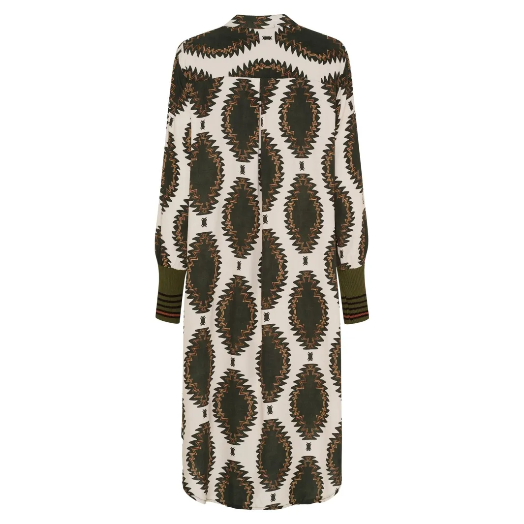 Clearance Marta Du Chateau Cskye Dress 25230 Military Tg384Ba