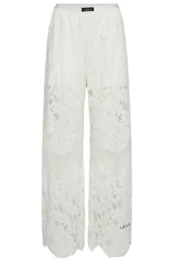 Sale Haute L'Amitié Curvey Lace Hem Pant HL10214 Off-White