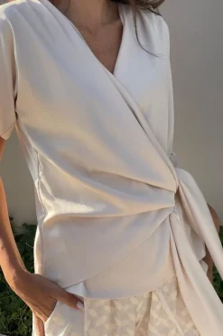 Discount Karmamia Dagmar Blouse Ivory