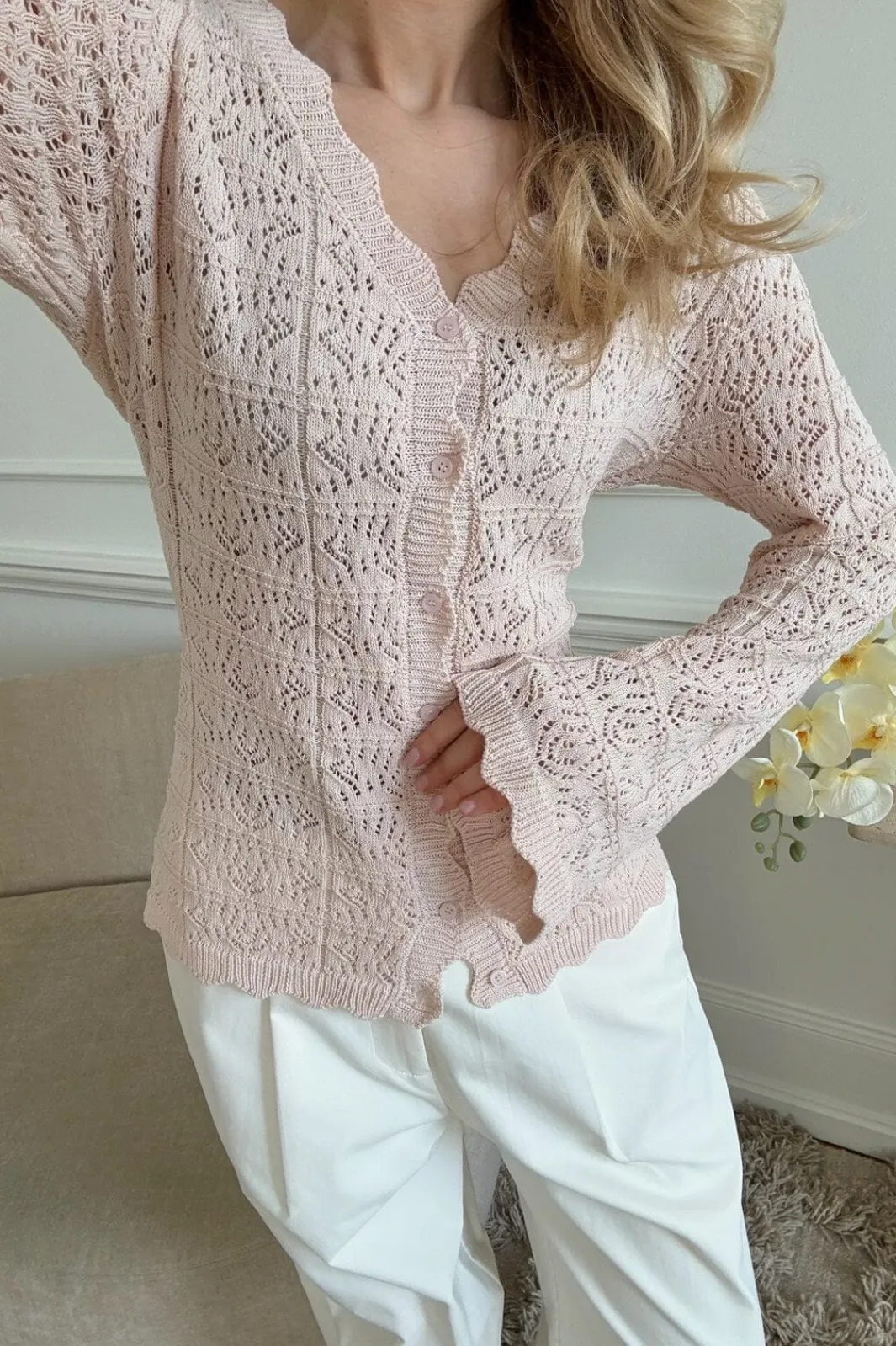 Clearance BYIC Dagmaric Cardigan 1229 Light Pink
