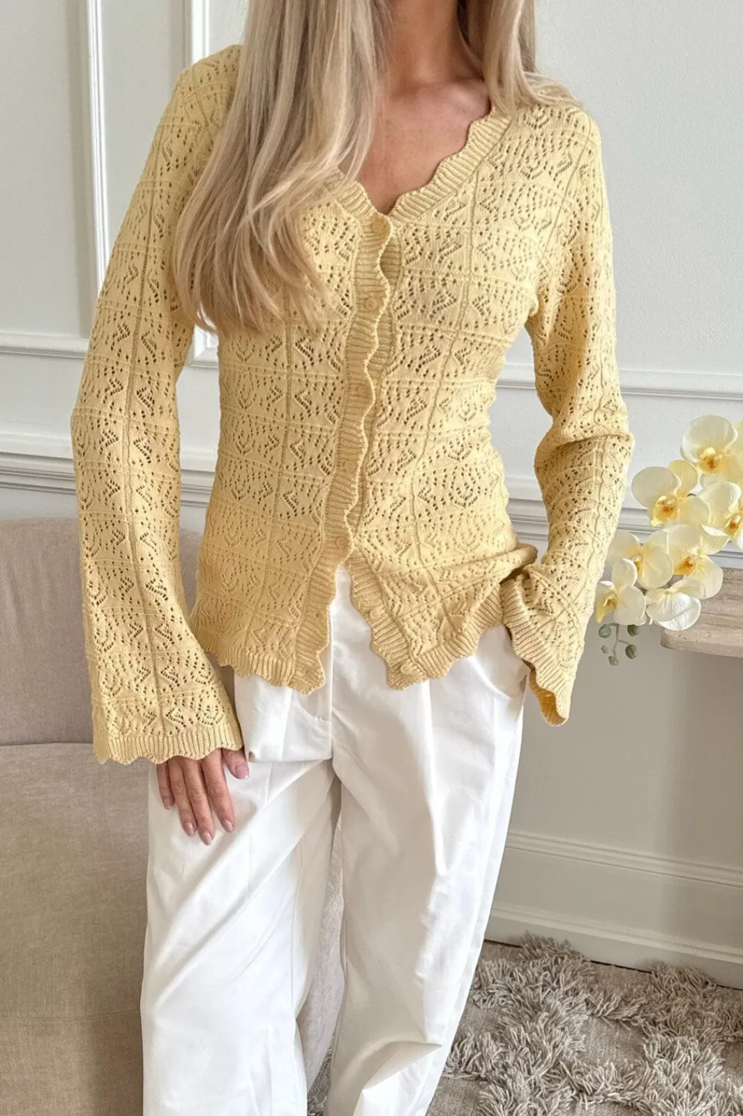 Discount BYIC Dagmaric Cardigan 1229 Yellow