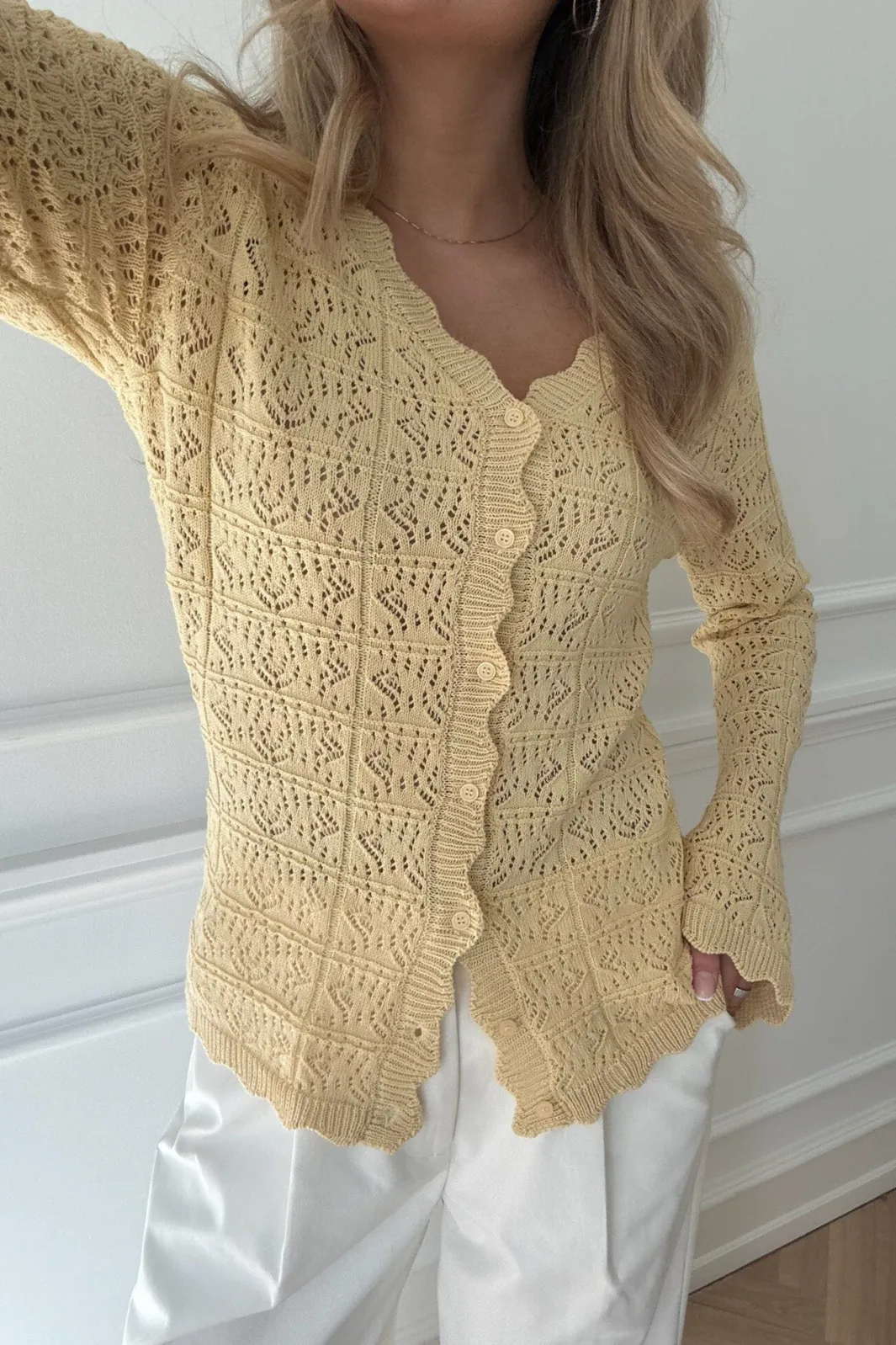 Discount BYIC Dagmaric Cardigan 1229 Yellow