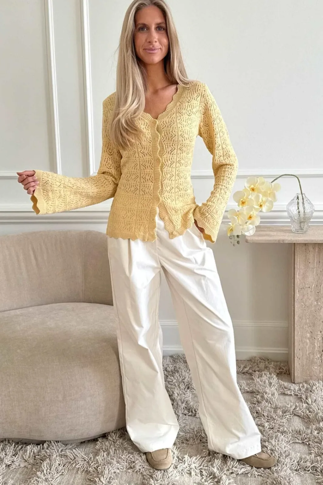 Discount BYIC Dagmaric Cardigan 1229 Yellow