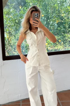 Online BYIC Daisyic Top A23819 White