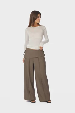 Outlet Neo Noir Deani Fold Pants 166168 214