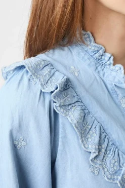 Sale Neo Noir Degas Denim Blouse 166229 145