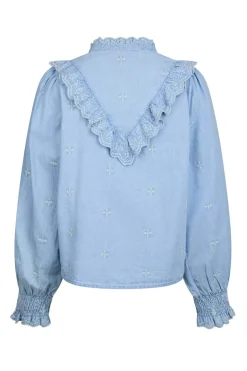 Sale Neo Noir Degas Denim Blouse 166229 145