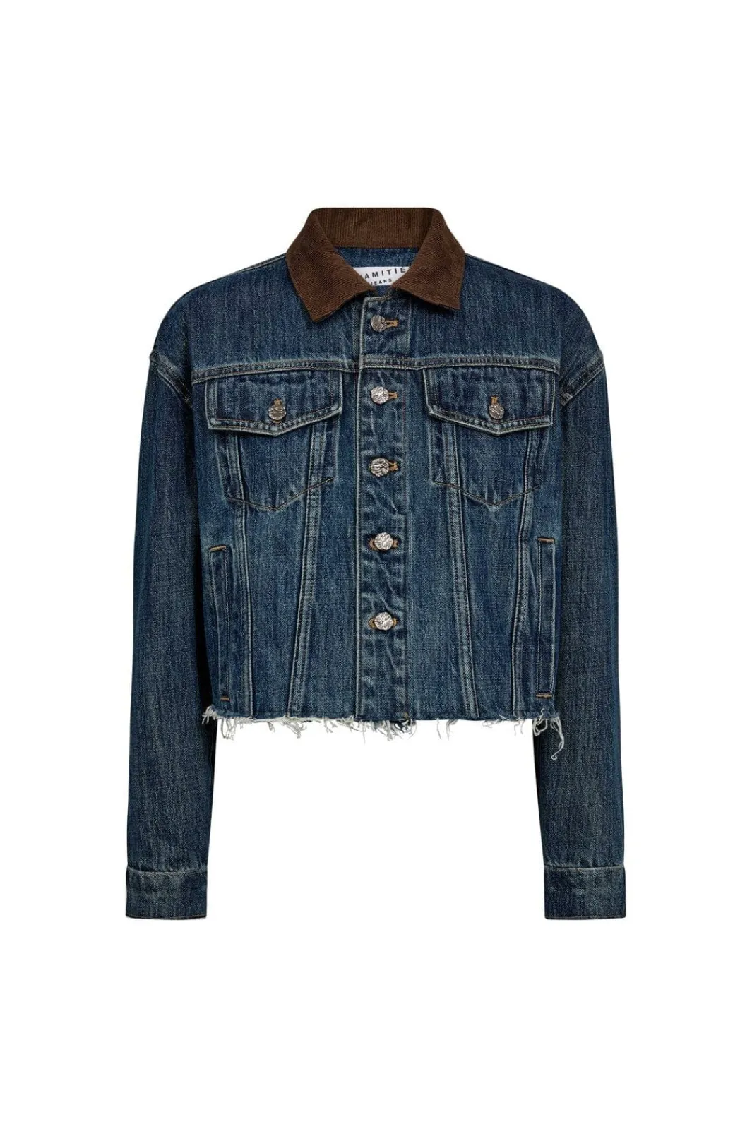 Outlet Haute L'Amitié Denize Crop Denim Jacket HL10440 Denim blue
