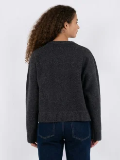 Neo Noir Detri Solid Knit Blouse Antracit