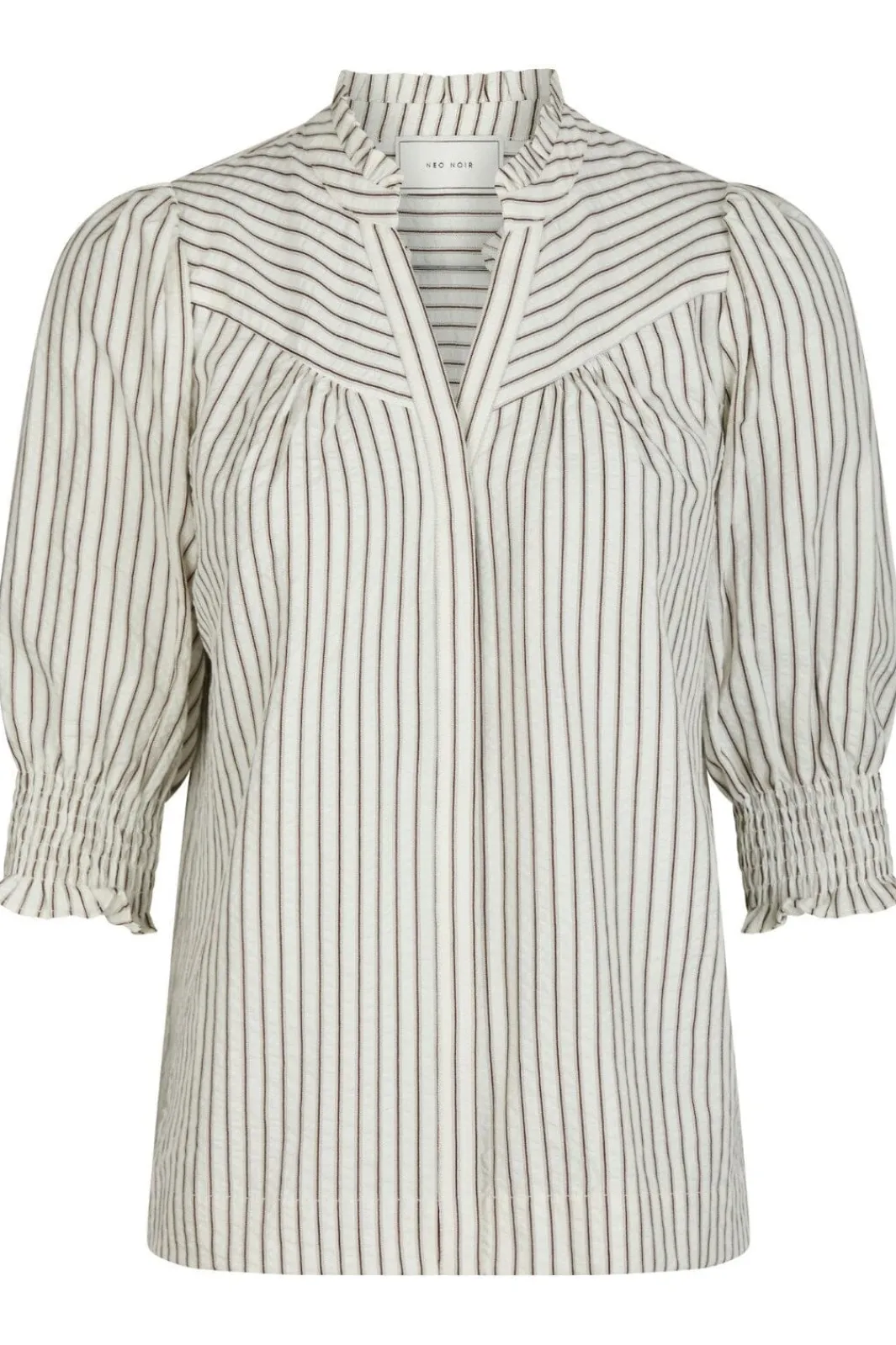 Hot Neo Noir Diana Crepe Stripe Blouse 165203 210