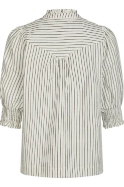 Hot Neo Noir Diana Crepe Stripe Blouse 165203 210