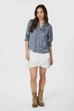 Sale Neo Noir Diana Vibrant Dot Blouse 163423 141