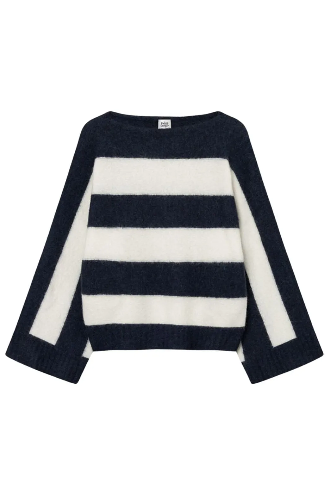 Discount Twist & Tango Dilara Knitted Sweater 912167 Navy Stripe