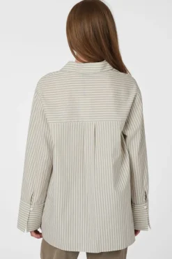 Online Neo Noir Dita Double Stripe Shirt 166420 122