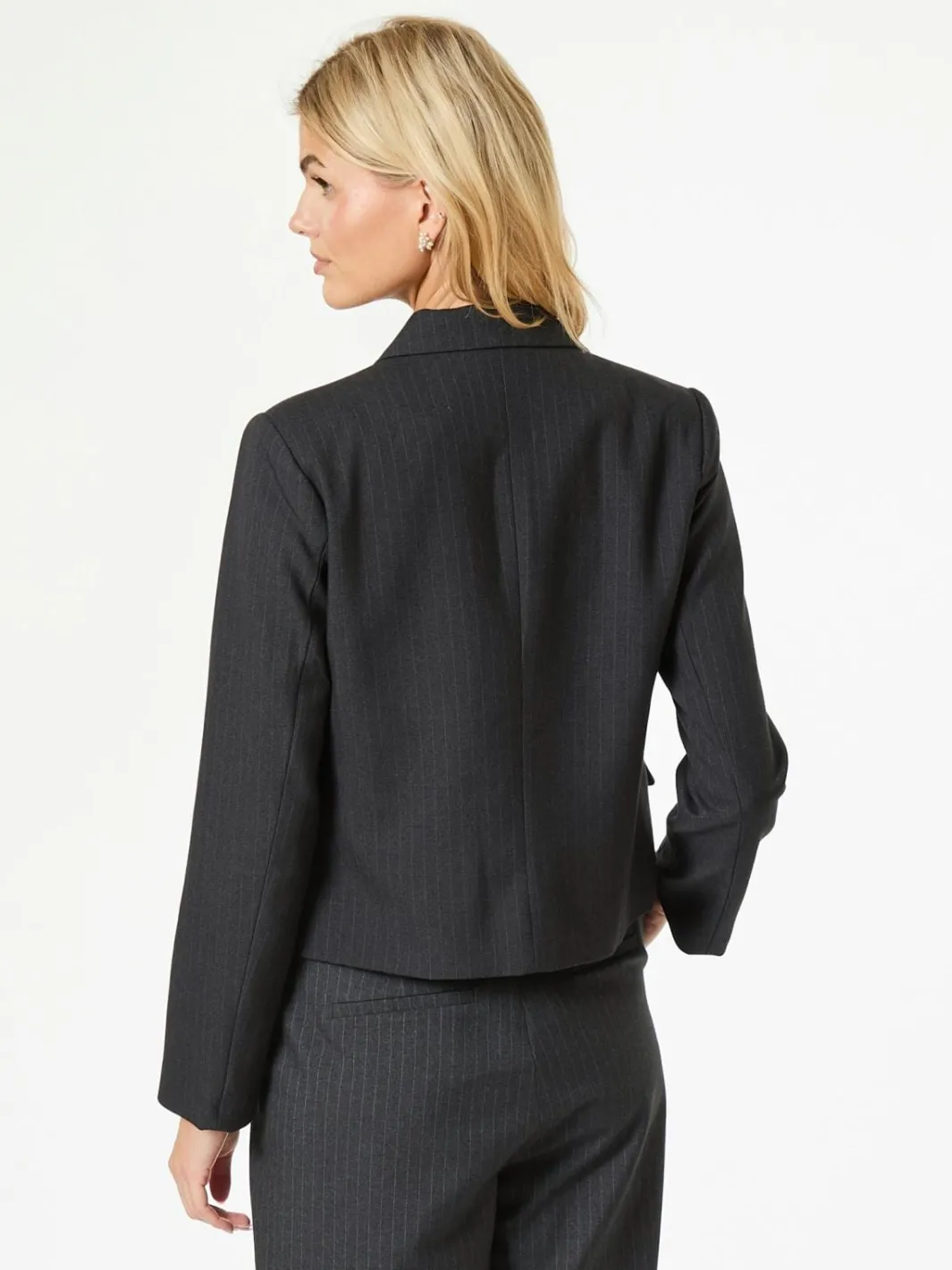 Online Neo Noir Djarla Pinstripe Blazer Antracit