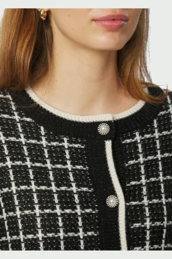 Neo Noir Doro Stitch Knit Cardigan 164513 100