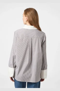 Clearance Neo Noir Dranila Stripe Shirt 165982 210