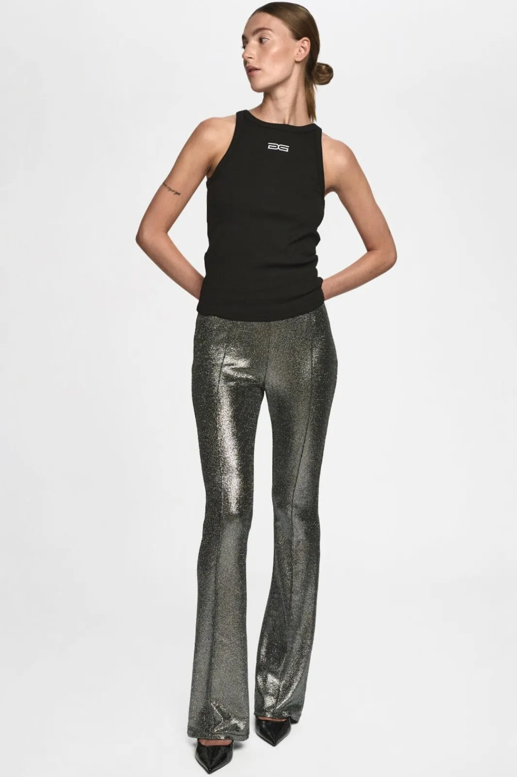 Clearance Gestuz DrewGZ sl logo tank Black