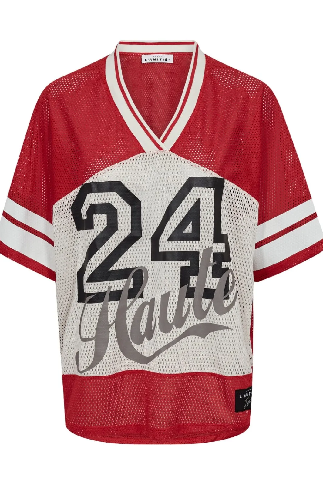 New Haute L'Amitié Drift Combo Number Tee HL10478 Red