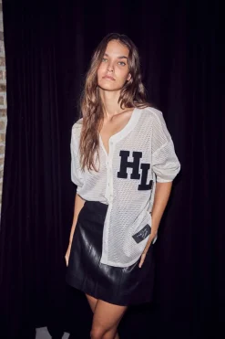 Best Haute L'Amitié Drift Ls Court Blouse HL10434 Pearl
