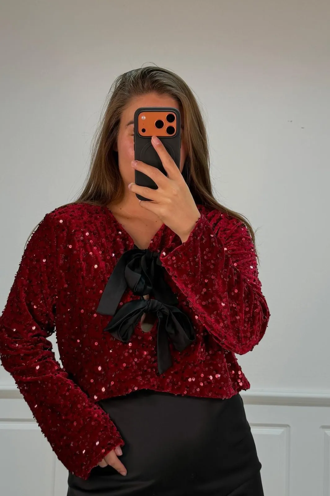 Online A-bee Edda Blouse Burgundy