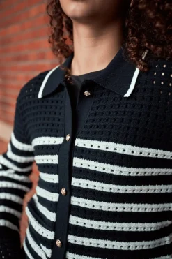 Online Neo Noir Effie Knit Cardigan 164571 141