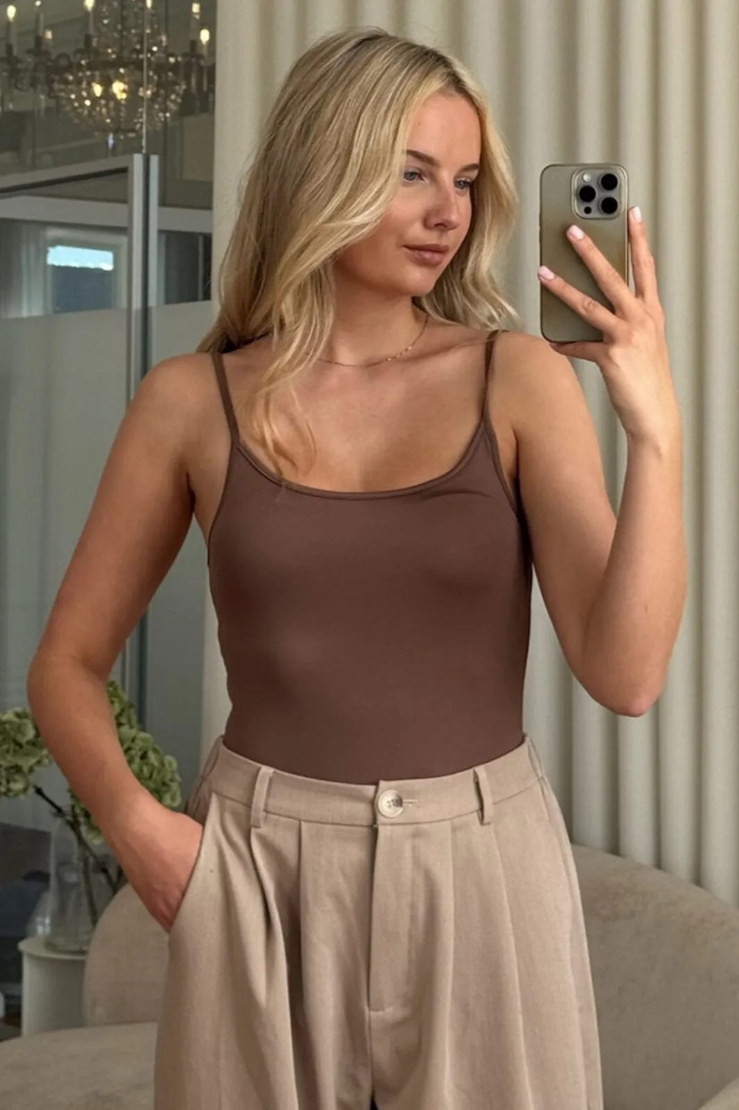 Clearance BYIC Elleic Top A23710 brown Brown