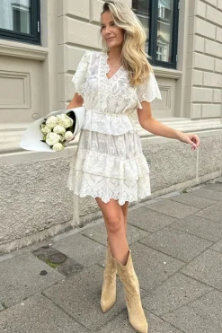 BYIC Ellinoric Lace Layer Dress vw Vintage White