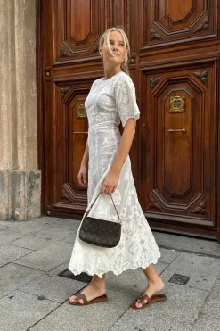 Online BYIC Ellinoric Lace Long Dress vw Vintage White