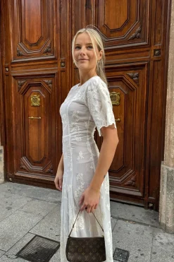 Online BYIC Ellinoric Lace Long Dress vw Vintage White
