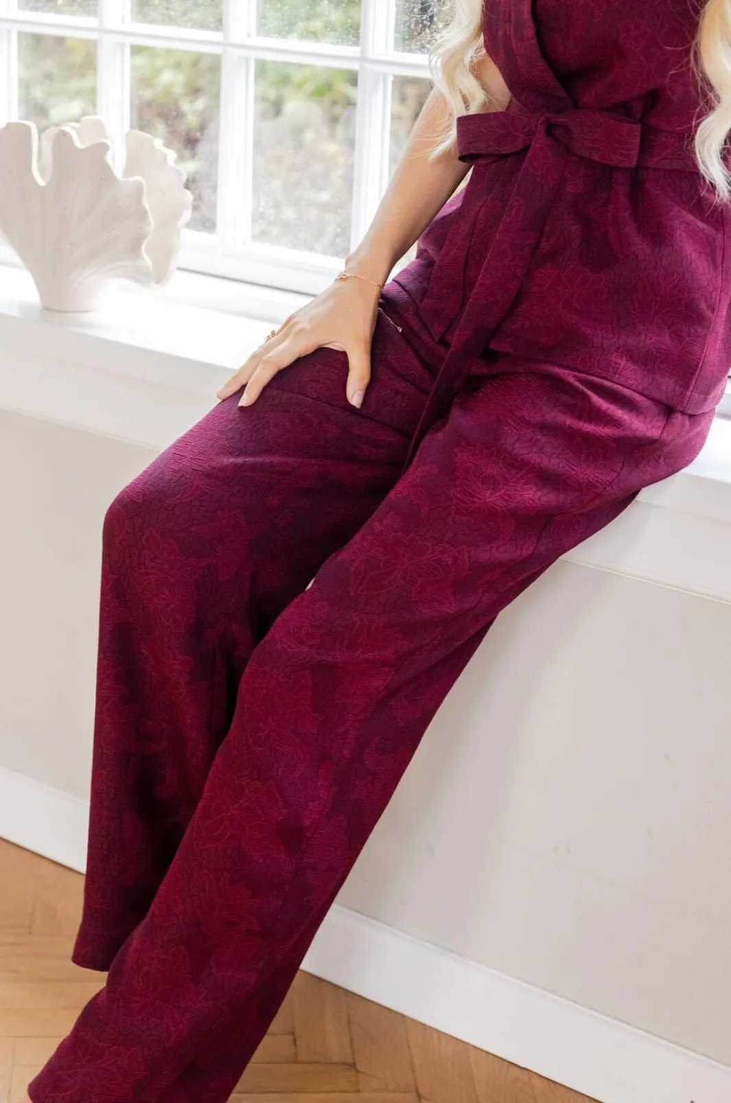 Clearance Molly&My x Julie Elgaard Elsa Jacquard Pants 167096 162