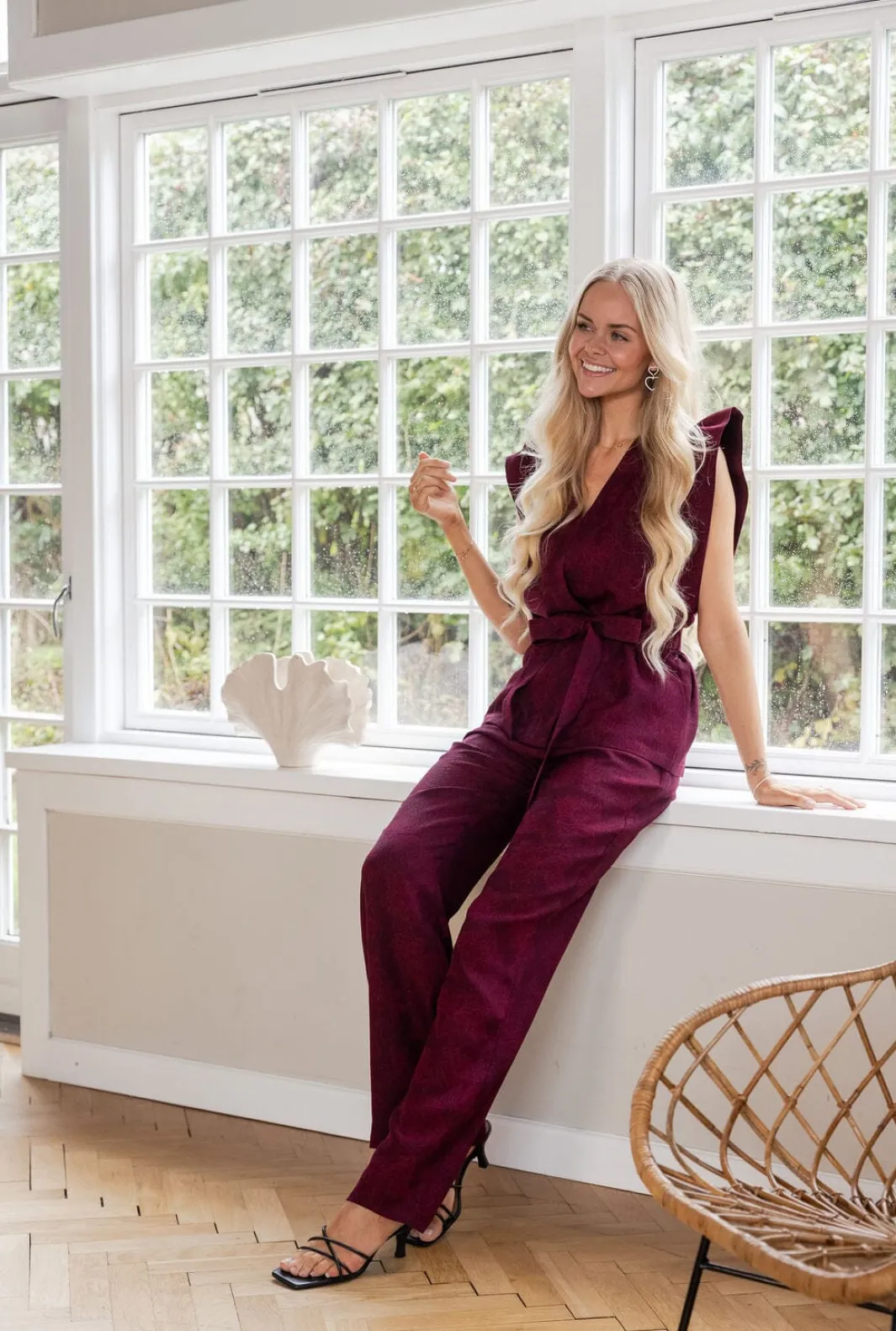 Clearance Molly&My x Julie Elgaard Elsa Jacquard Pants 167096 162