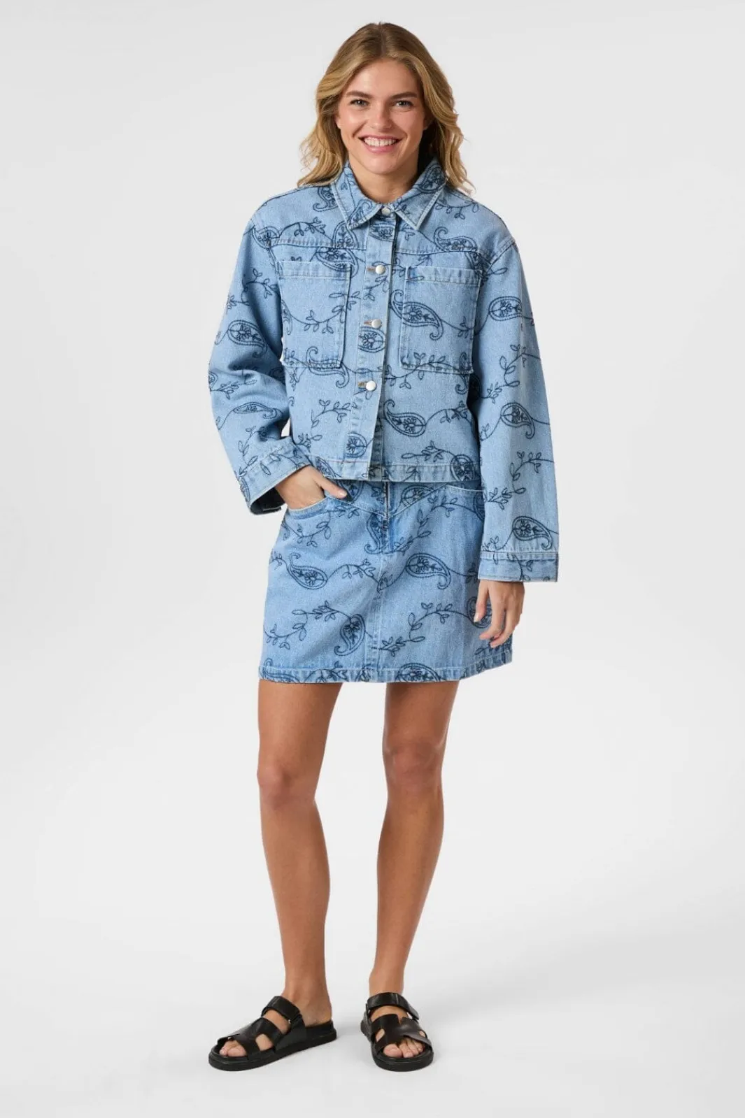 Discount Neo Noir Emilia Embrodiery Jacket 164790 140