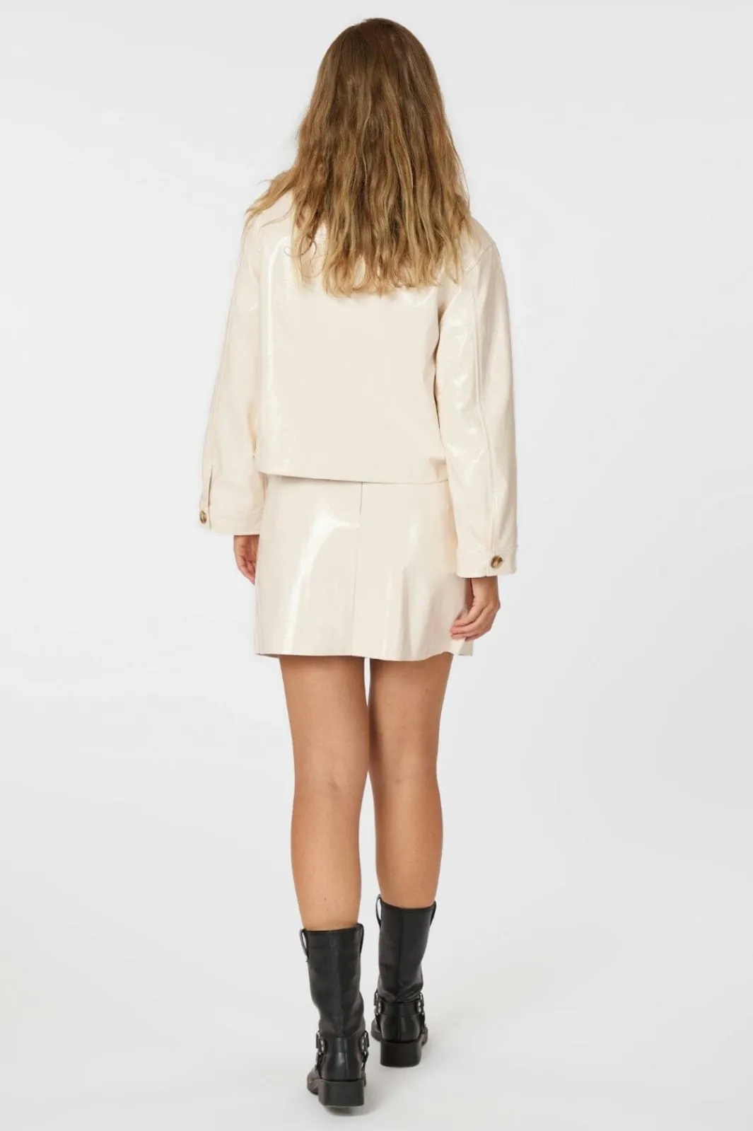 New Neo Noir Emilia Patent Jacket 164794 122
