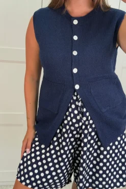 Discount A-bee Esme Vest Navy