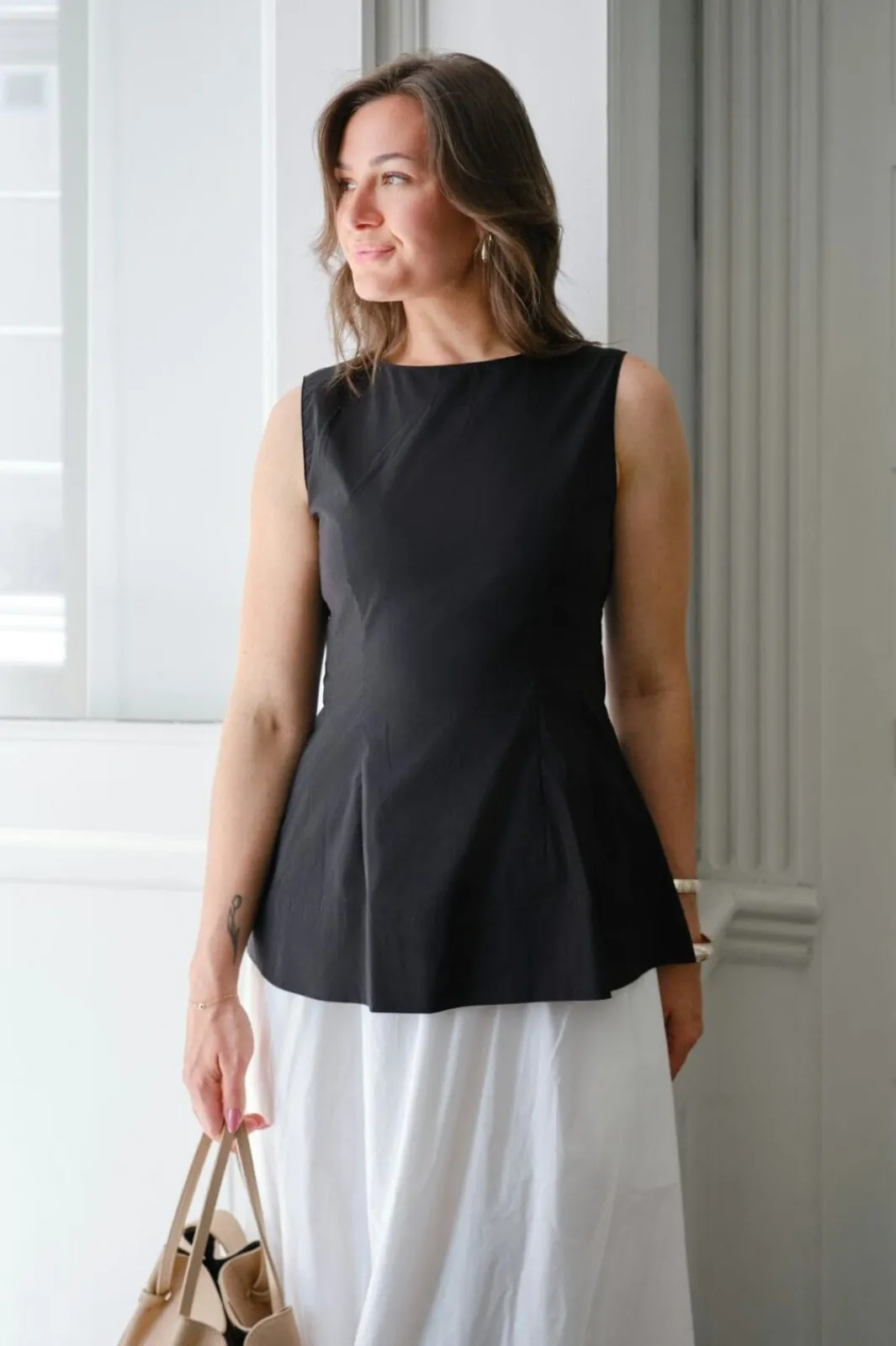 Hot Neo Noir Esteves Poplin Top 165379 100