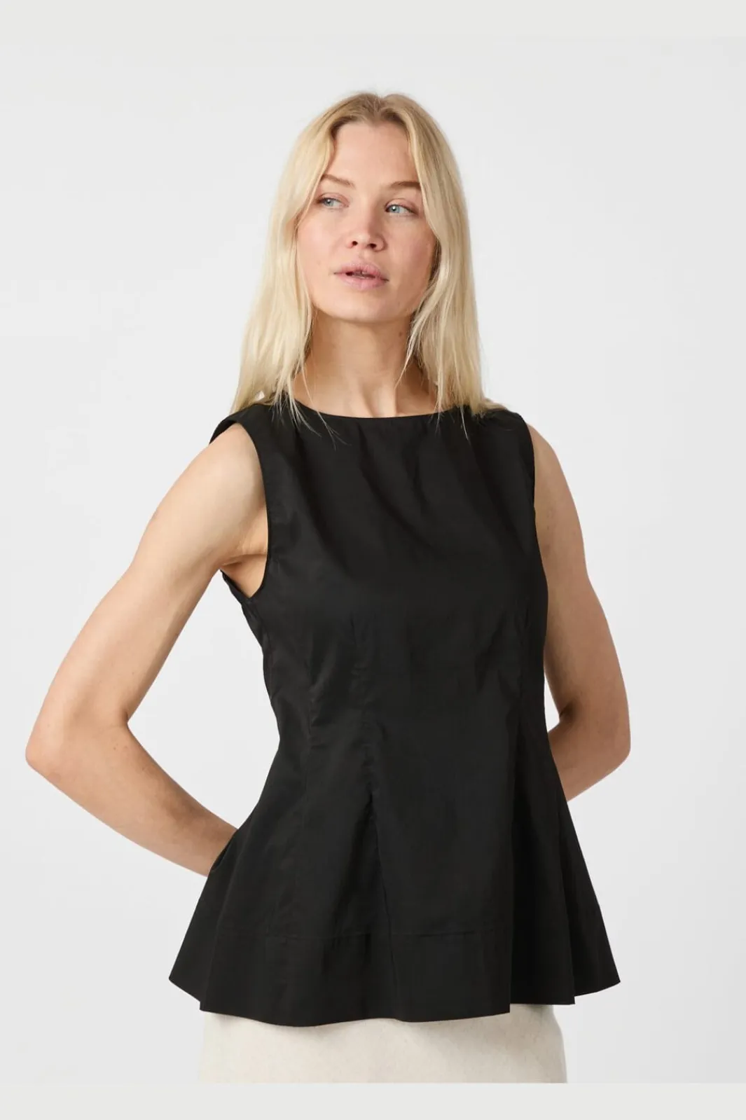 Hot Neo Noir Esteves Poplin Top 165379 100