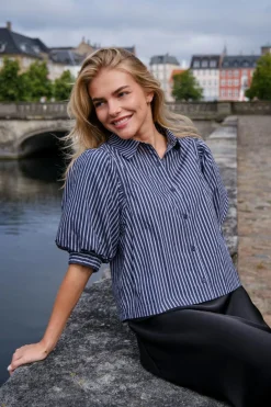 Clearance Neo Noir Etta Stripe Shirt 166862 141