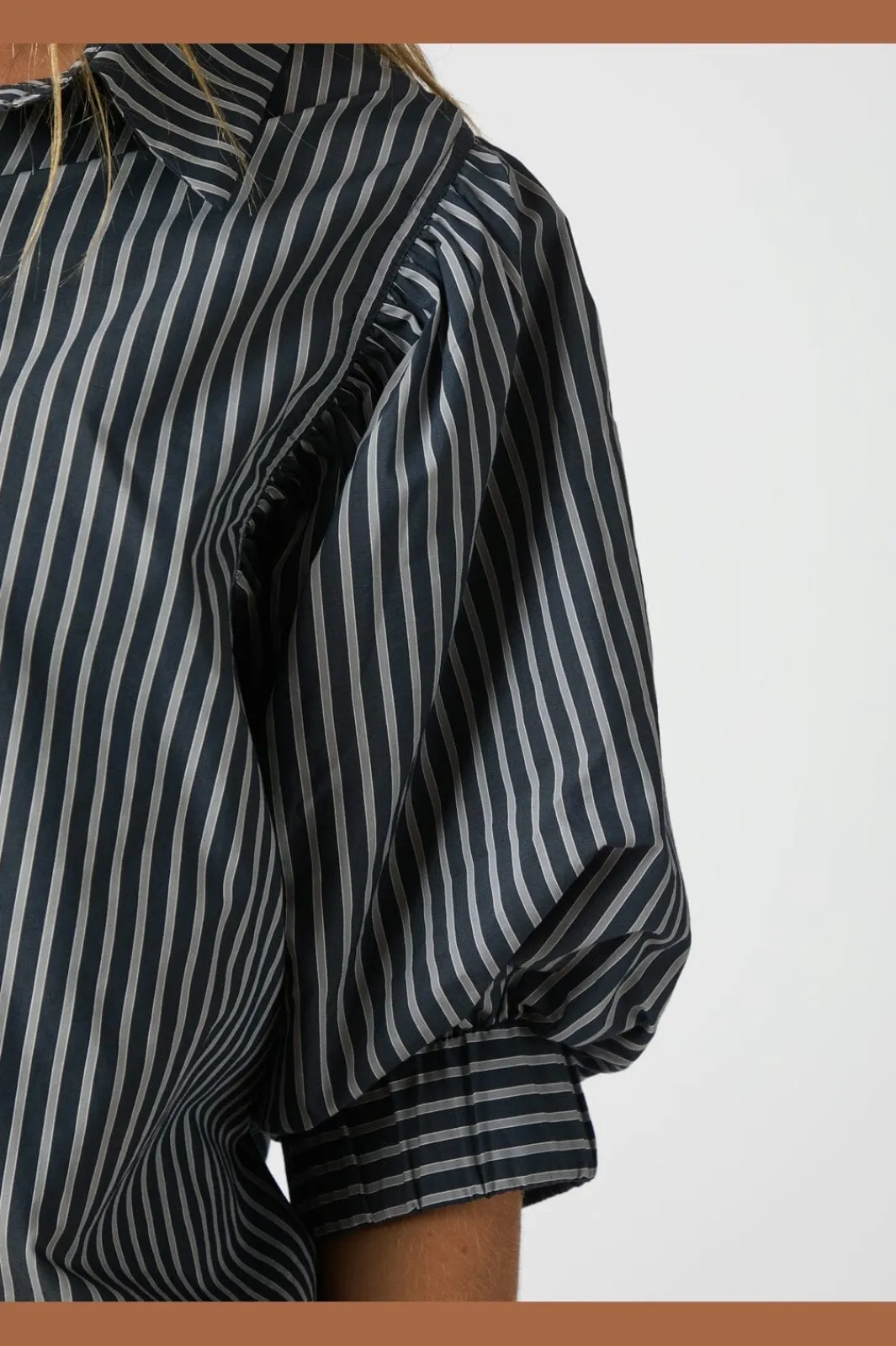 Clearance Neo Noir Etta Stripe Shirt 166862 141