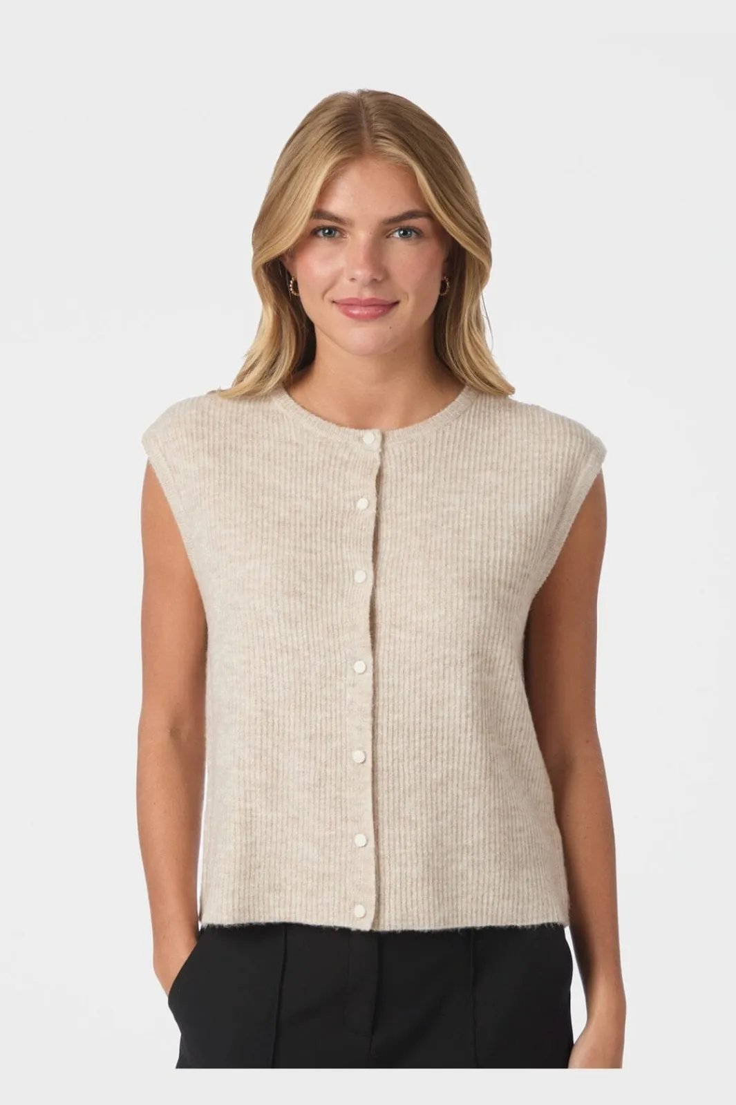 Sale Neo Noir Everest Knit Vest 164870 119