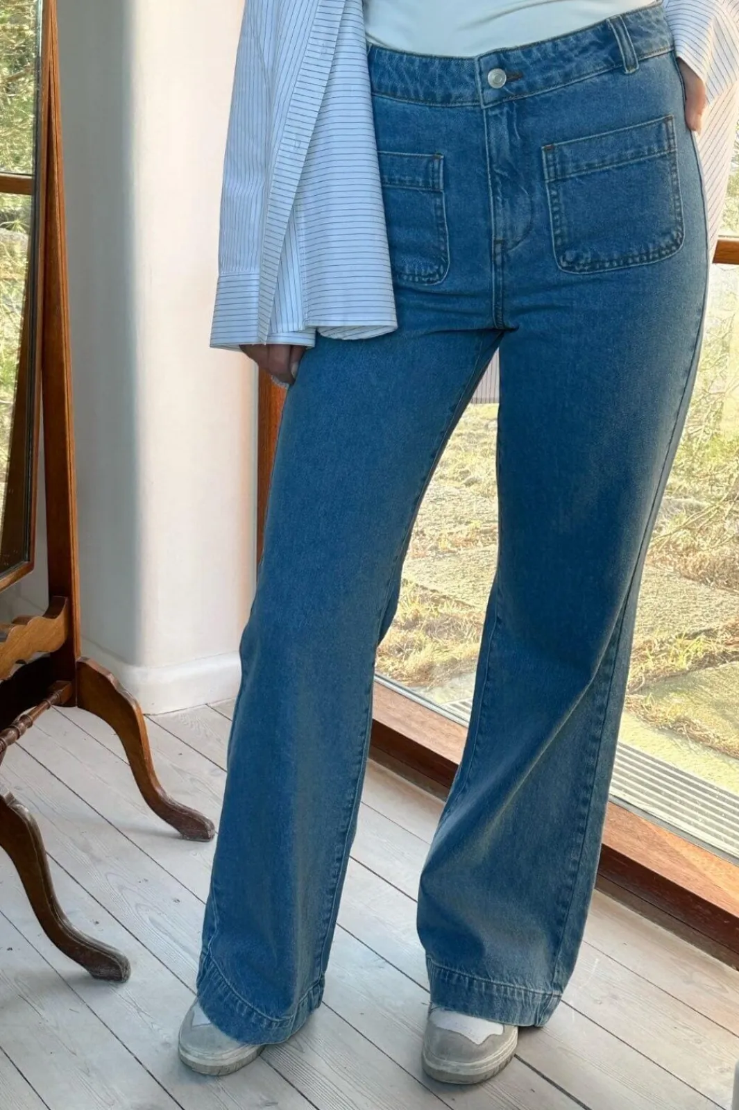 New Neo Noir Fabiana D Pants Light Blue