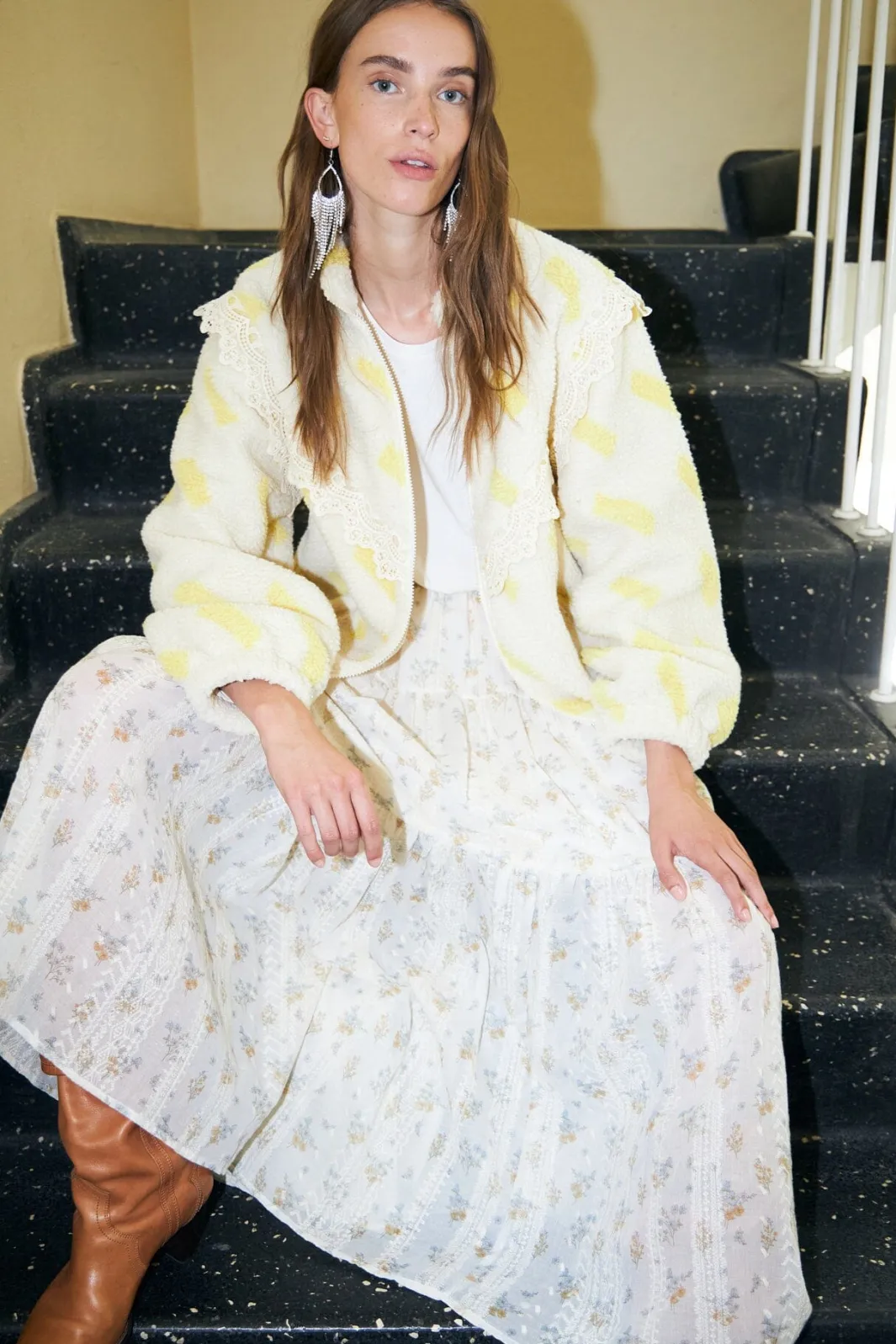 Lollys Laundry Falll Jacket Ls26141-7001 93 Light Yellow