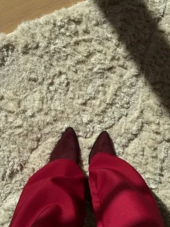 Hot Bloom Fawn Boots Burgundy