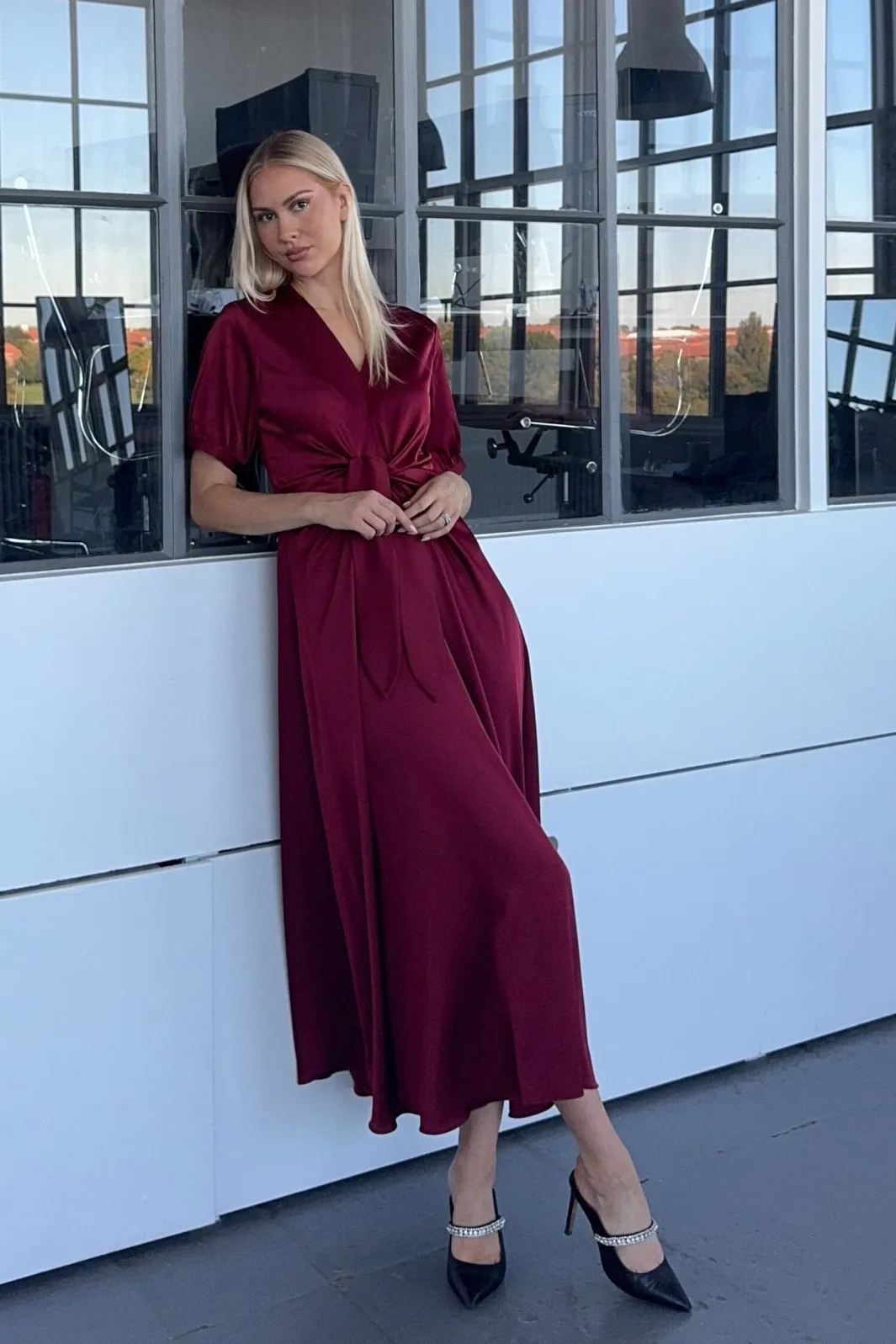 Best Karmamia Faye Dress 2308 Semi Rich Merlot