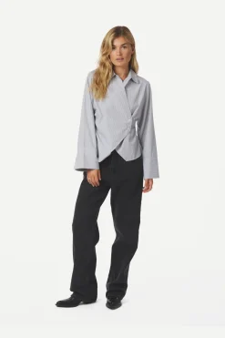 Discount Neo Noir Fenli Striped Shirt 165677 130