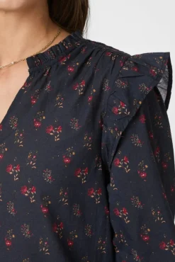 Clearance Neo Noir Filja Fine Print Blouse 166551 702