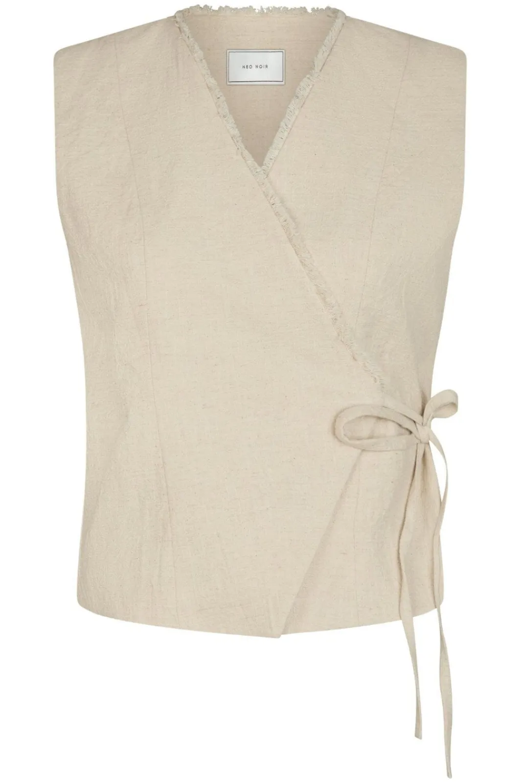 New Neo Noir Filora Ramie Wrap Waistcoat 166243 815