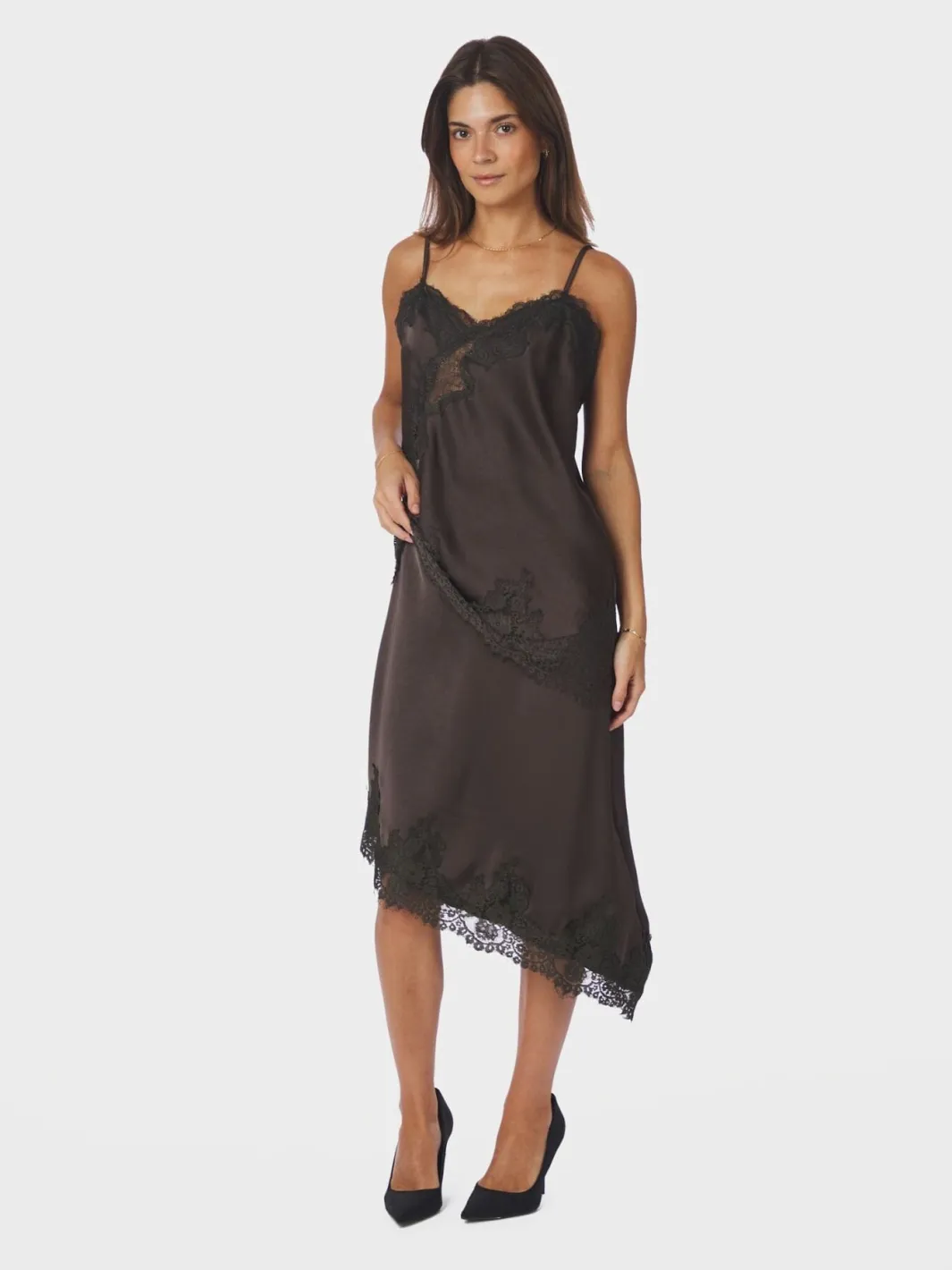 Outlet Neo Noir Fiora Lace Skirt 167417 676