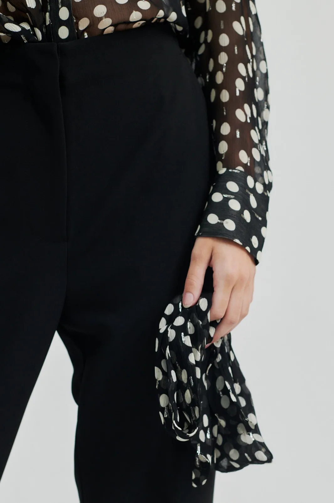 Second Female Fique Straight Trousers 59024 8001 Black